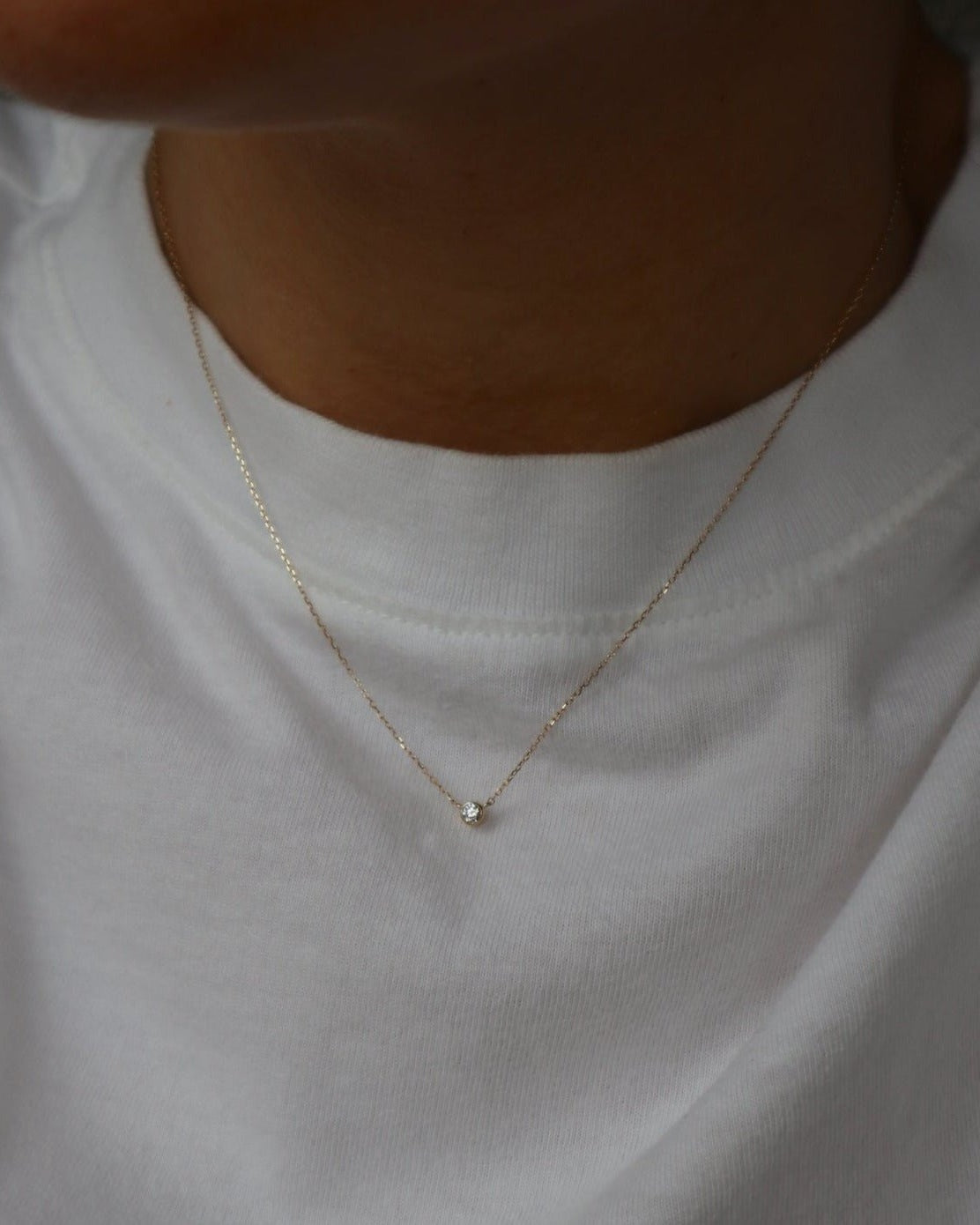 'Hansley' 9K Diamond Necklace